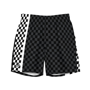 Mod Check Volley Short in Black