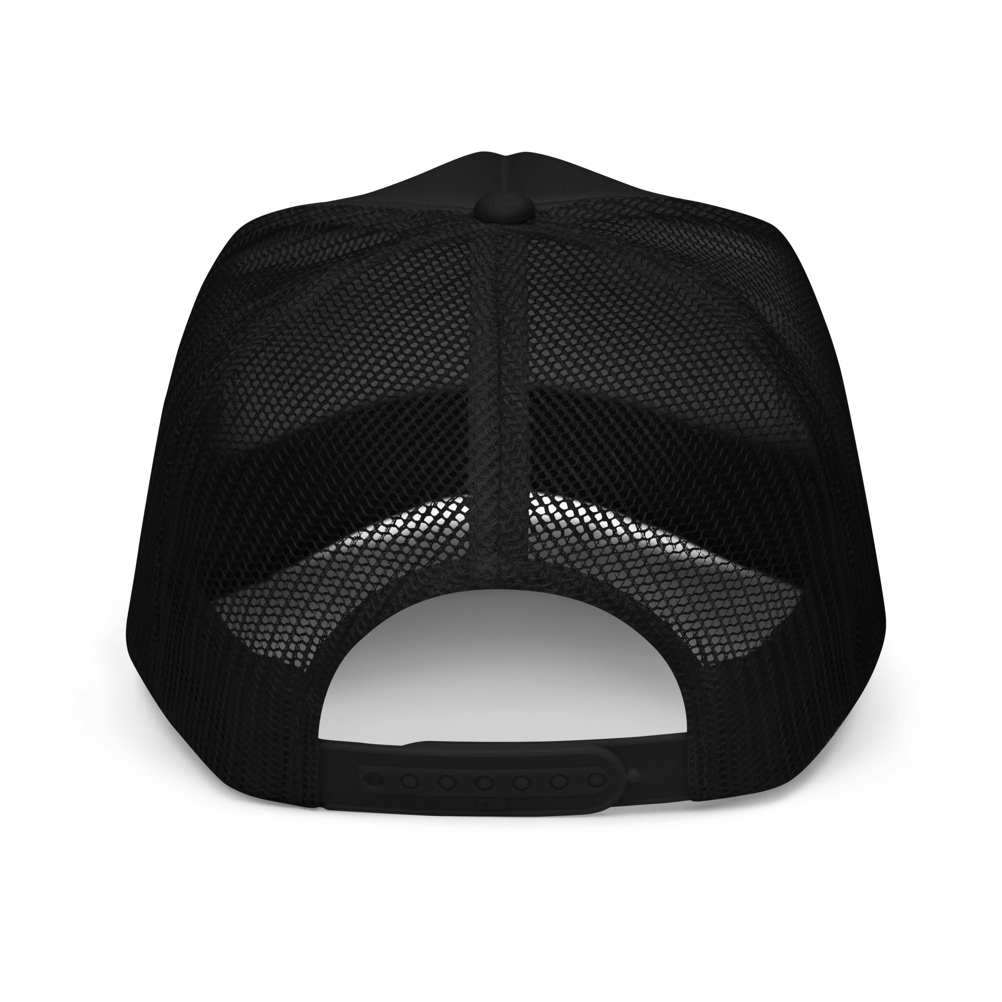 Scribble Icon Foam Trucker Hat in Black