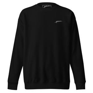 Scribble Icon Unisex Crew Sweatshirt in Black
