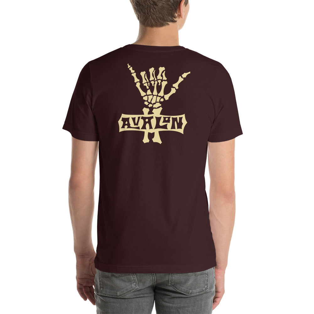 Bones Unisex T-Shirt in Oxblood