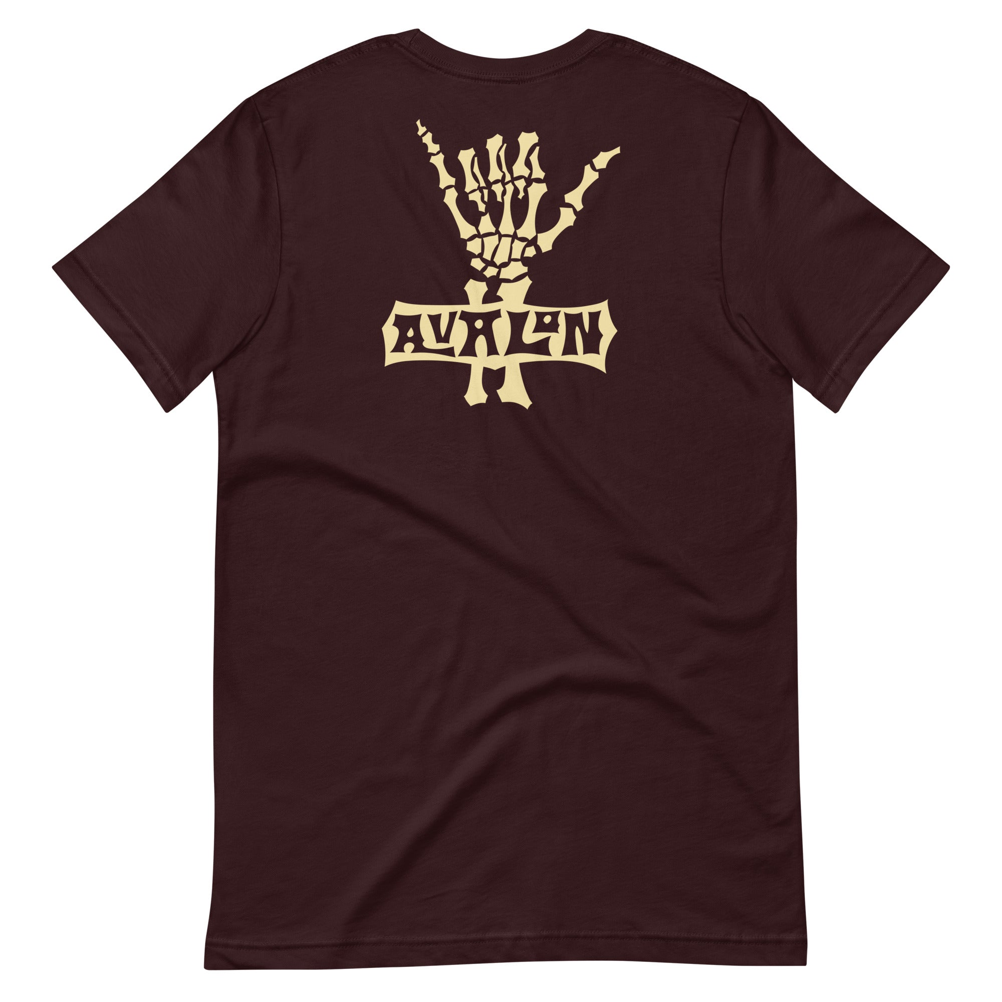 Bones Unisex T-Shirt in Oxblood