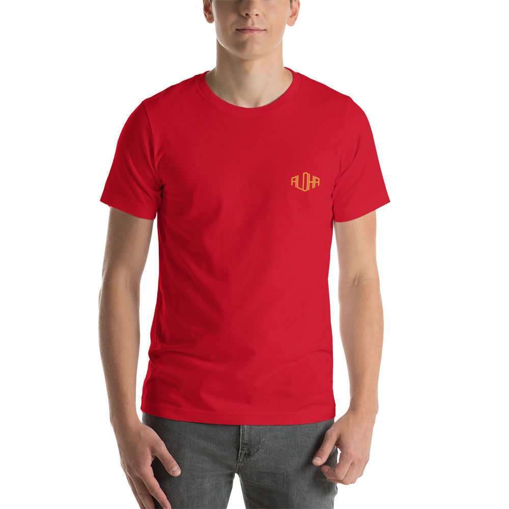 Aloha Diamond Unisex T-Shirt in Red