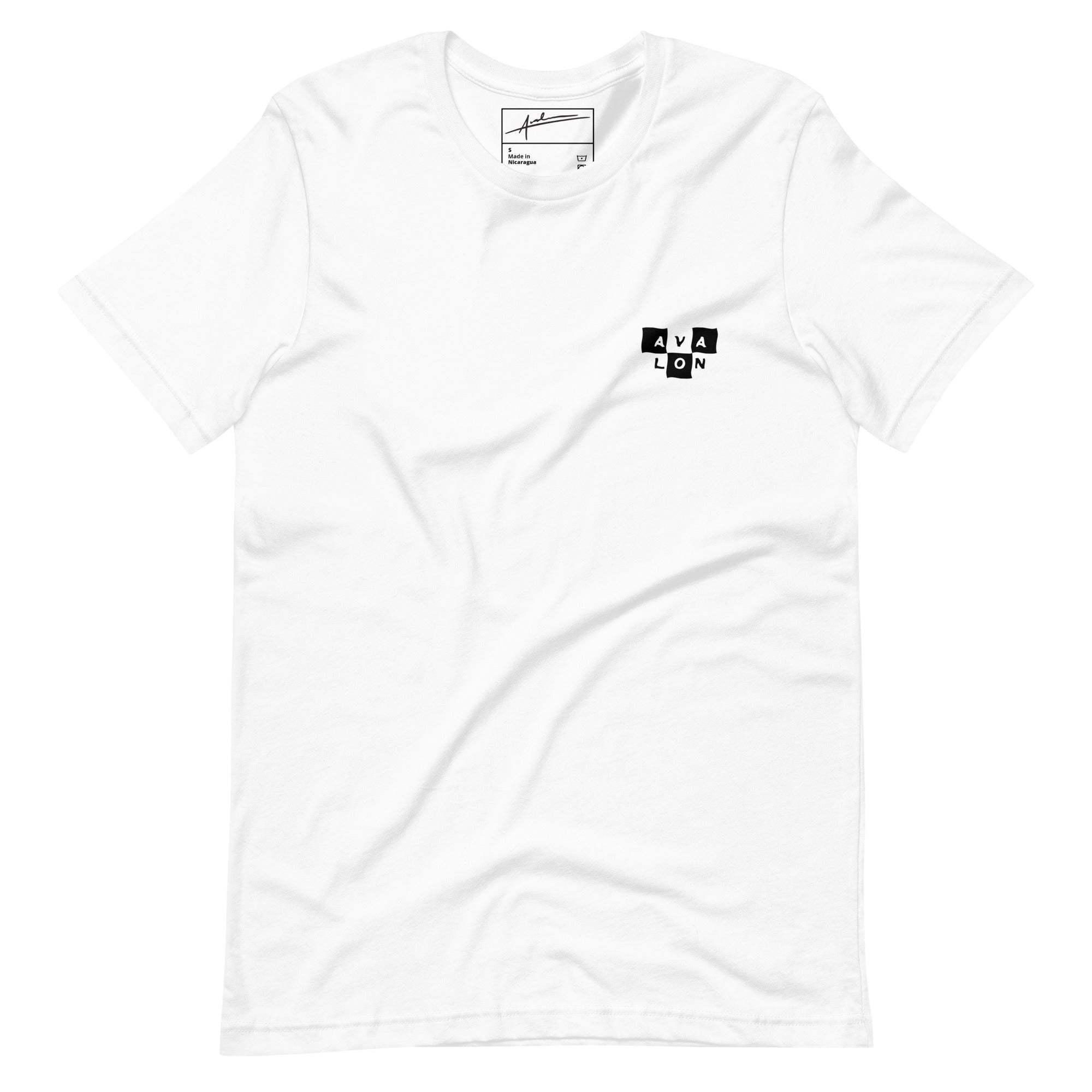 Mod Check Unisex T-Shirt in White